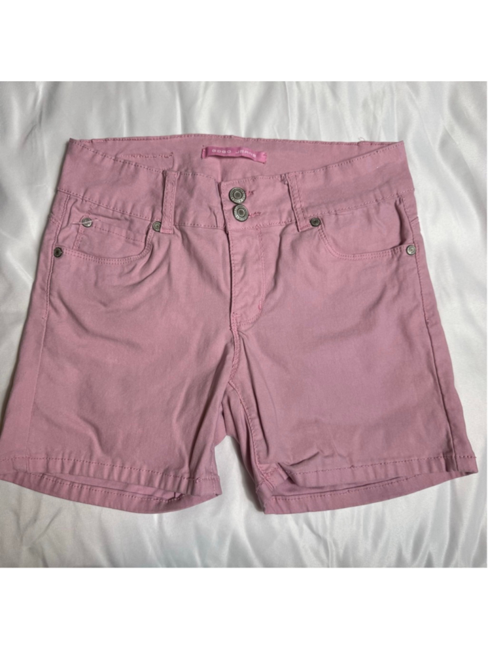 Women's Gogo Jeans Pink Denim Shorts Size M
